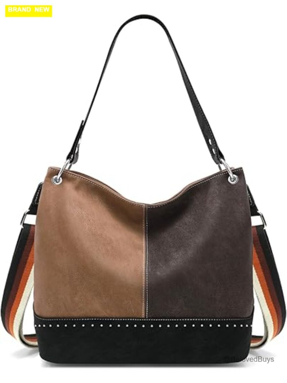 Vegan Leather Hobo Tote Crossbody Shoulder Bag for Women, Laptop Work Bag